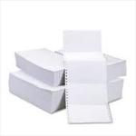 2 Ply White /Canary Carbonless Fanfold Paper 3 7/16 in. x 5 1/2 in.   